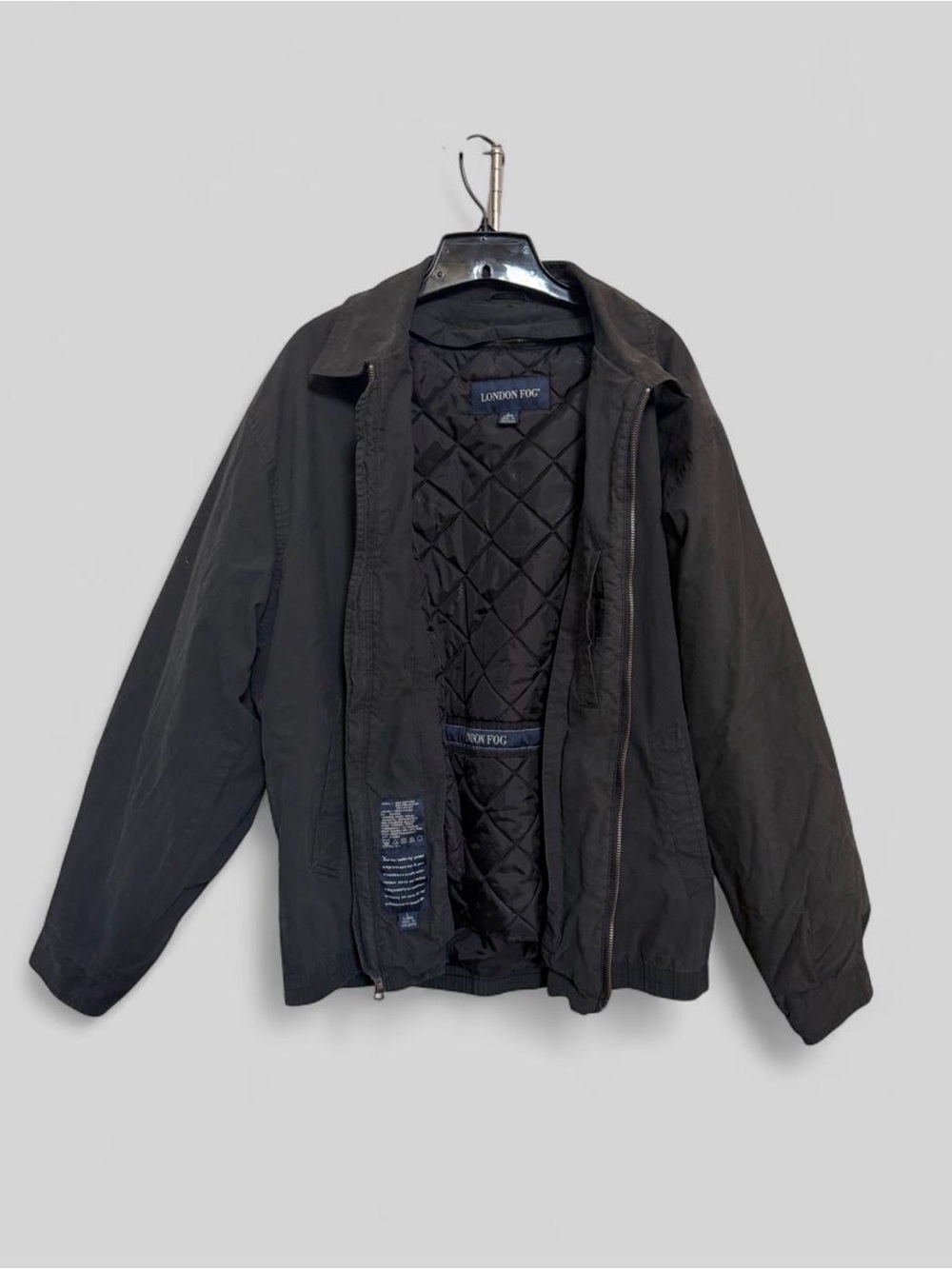 Vintage 1990s London Fog Men’s Large Removable Insulated Quilted Bomber Jacket B
